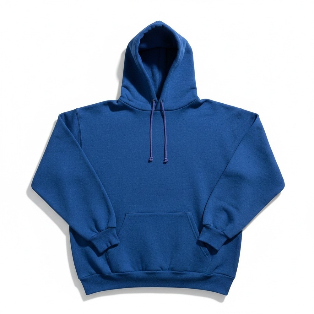 1970s Russell Athletic Tru-Vintage Gold Eagle Pullover Hoodie Blue Mens Large